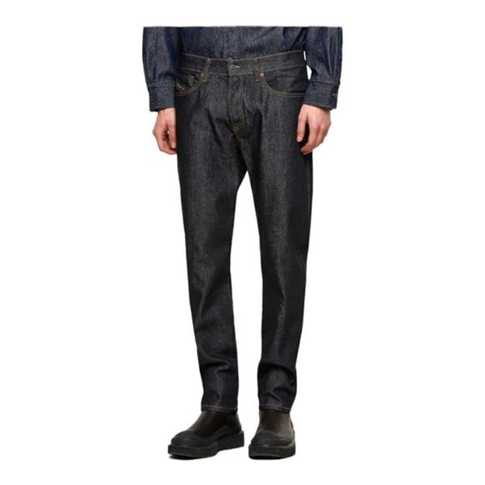 Diesel D Fining Tapered Denim Jean Blue Dark Wash 009HF Stretch US 32 X 32